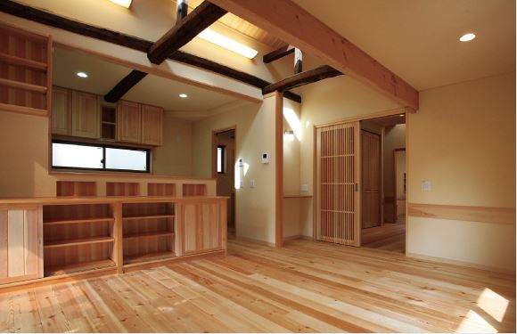 部屋の位置を入れ替えた改修後の室内
