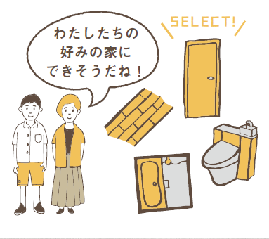設備・仕様を選べる